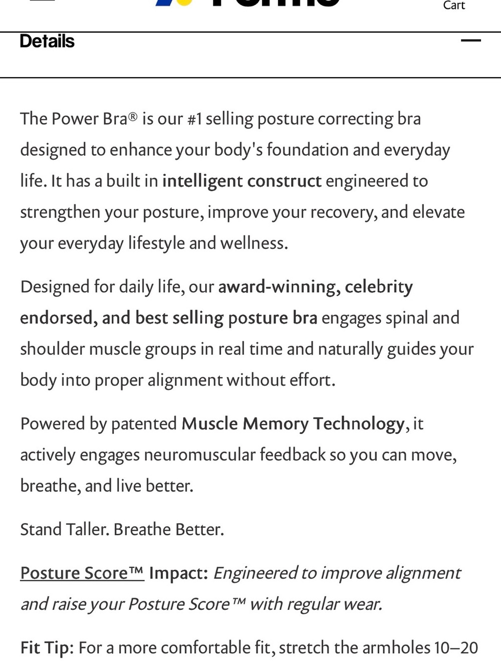 Forme Power Bra- posture correcting - Picture 6 of 6